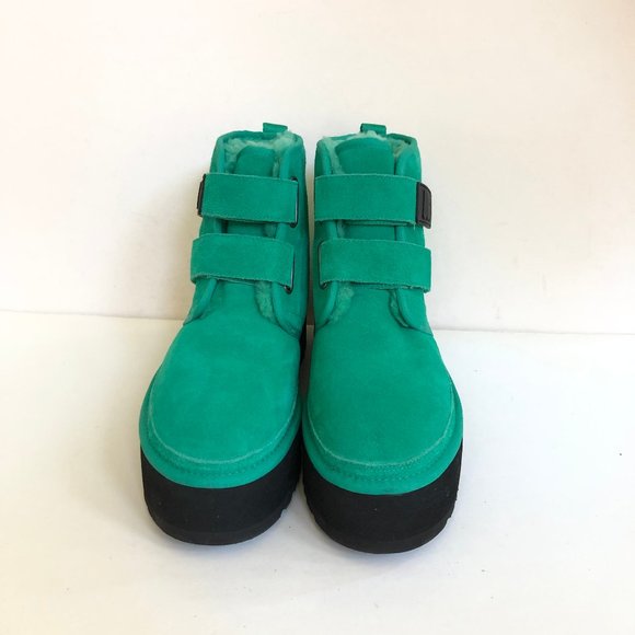 UGG WOMEN NEUMEL PLATFORM STRAP EMERALD GREEN BOOTS US 9 / EU 40 / UK 7 - Picture 3 of 7
